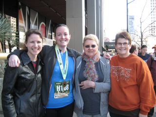 From Left: Katie, me, Aunt Marsha, Mom